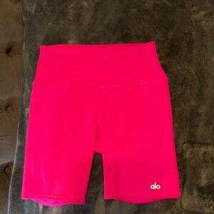 HOT Pink Alo Bike shorts